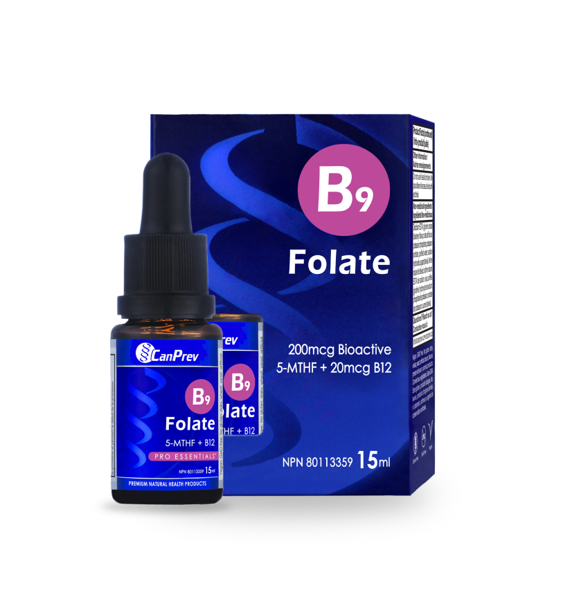 B9 Folate 200mcg Drops - Blueberry
